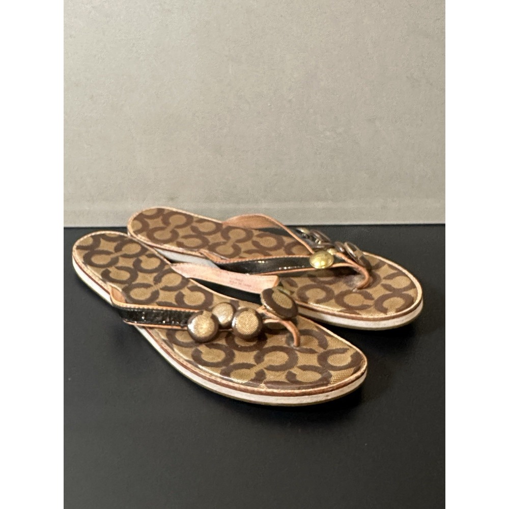 Vintage Coach Button Sandal Size 9